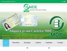 Tablet Screenshot of mde.org.br